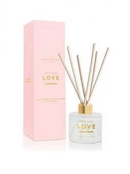 image of Katie Loxton Sentiment Reed Diffuser Love Love Love Sweet Papaya And Hibiscus Flower 100Ml