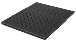 Image of Rittal Black Adjustable Shelf 1U, 400mm x 483mm