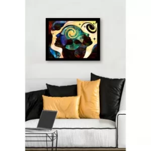 Image of SC0342 Multicolor Decorative Framed MDF Painting