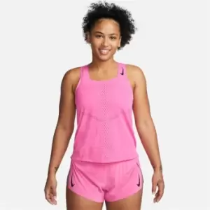 Image of Nike Dri-FIT ADV AeroSwift Womens Racing Singlet - Pink