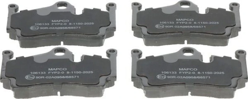 Image of Brake pad set MAPCO 106133