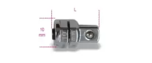 Image of Beta Tools 123 Q1/4 Quick Release Adaptor 1/4" for 10mm Ratchet Wrench 001230310