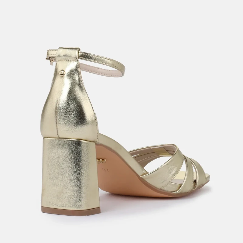 Image of Buffalo Vegan nappa heeled sandals For Her Buffalo April TS Dore Female 36