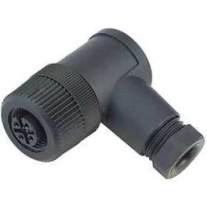 Image of Binder 99 0430 00 04 Series 713 M12 Sensor Actuator Connector Screw Cap Angled