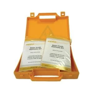 Image of Body Fluid Spillage Kit for Safe Disposal Yellow Case 20217-9