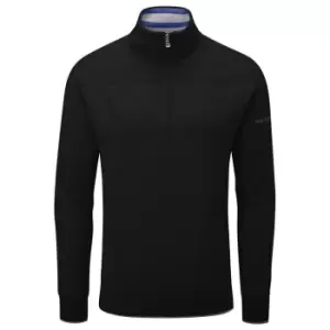 image of Oscar Jacobson Lined Sweater - Black