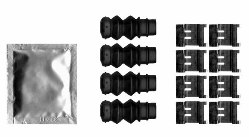 Image of Brake pad fitting kit TEXTAR 82541900