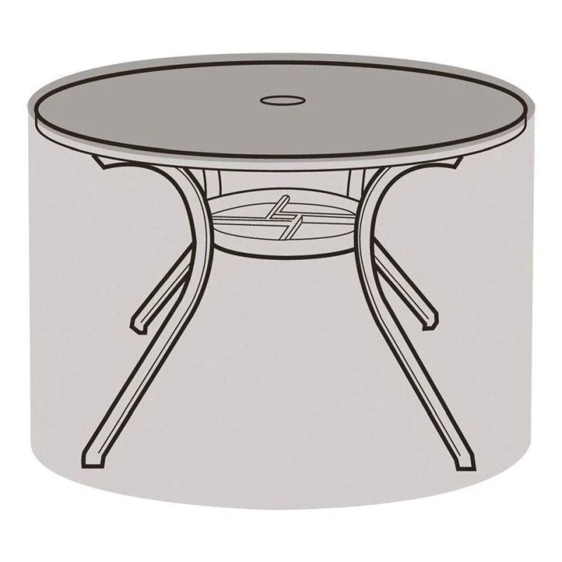 Image of Garland 4 Seater Round Table Cover Black W1360
