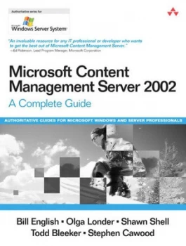 Image of Microsoft Content Management Server 2002 by Bill English Book