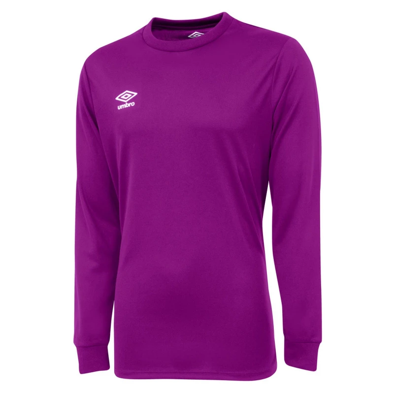 Image of Umbro Club Long-Sleeved Jersey in Purple Size: 7-8 Years Purple Unisex 7-8 Years