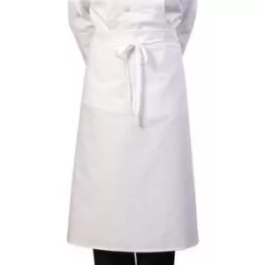 Image of BonChef 30" Chef Apron (One Size) (White) - White