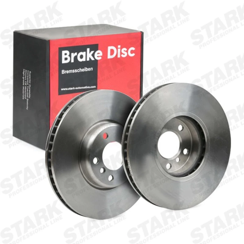 Image of STARK SKBD-0022909 Brake disc Front Axle, Vented, Cast Iron, Uncoated, Untreated, without bolts/screws Cast Iron Brake Disc (82)