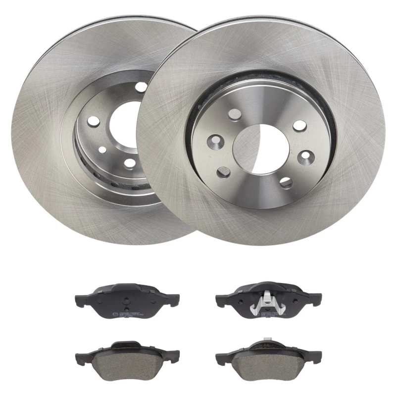 Image of RIDEX 3405B2058 Brake disc and pads set with accessories, Front Axle, Brake Disc Type: internally vented Brake Set,disc brakes (3405)