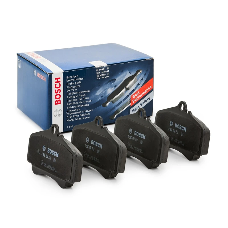 Image of Bosch 0 986 494 710 Brake pad set with anti-squeak plate Low-Metallic Brake Pad Set,disc brake (402)