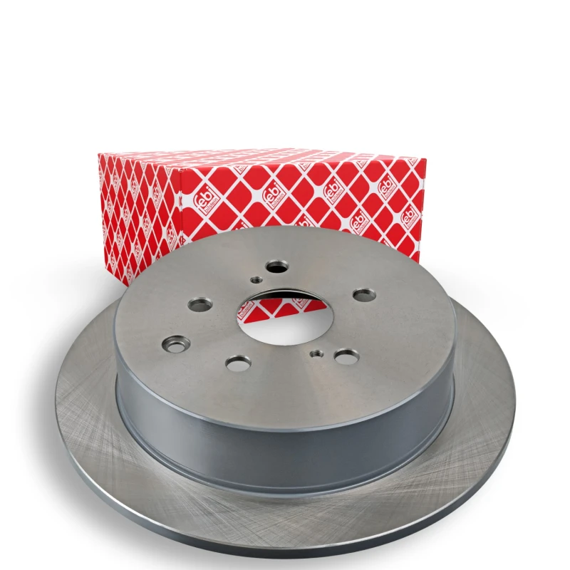 Image of FEBI BILSTEIN 108518 Brake disc Rear Axle, Solid, Coated Brake Disc (82)