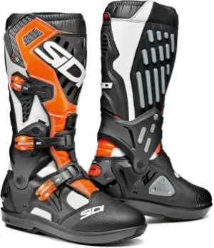 Image of Sidi Atojo SRS Motocross Boots Black White Orange