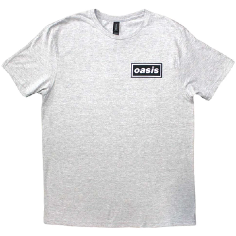 Image of Oasis Oasis Men Definitely Maybe Promo Back Print T-Shirt in Grey Size: Medium Grey M Male 5063574810883
