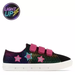 Image of Fabric Flash Canvas Trainers Childrens - Black