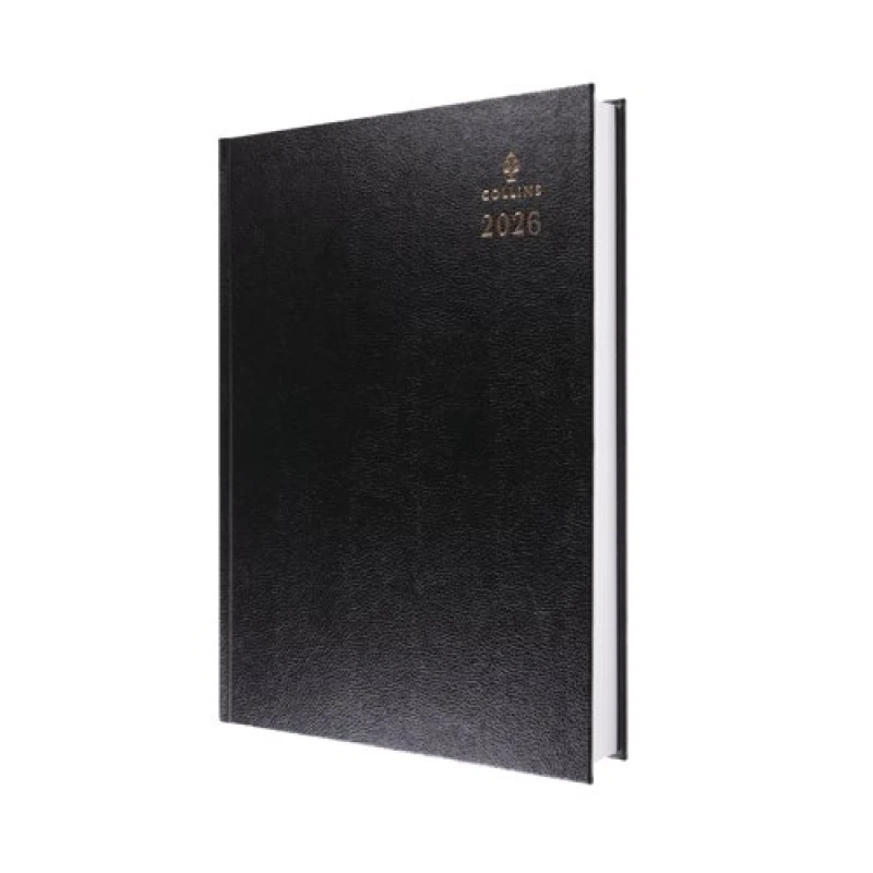 Image of Collins Desk Diary 2 Pages Per Day A4 Black 2026 4726