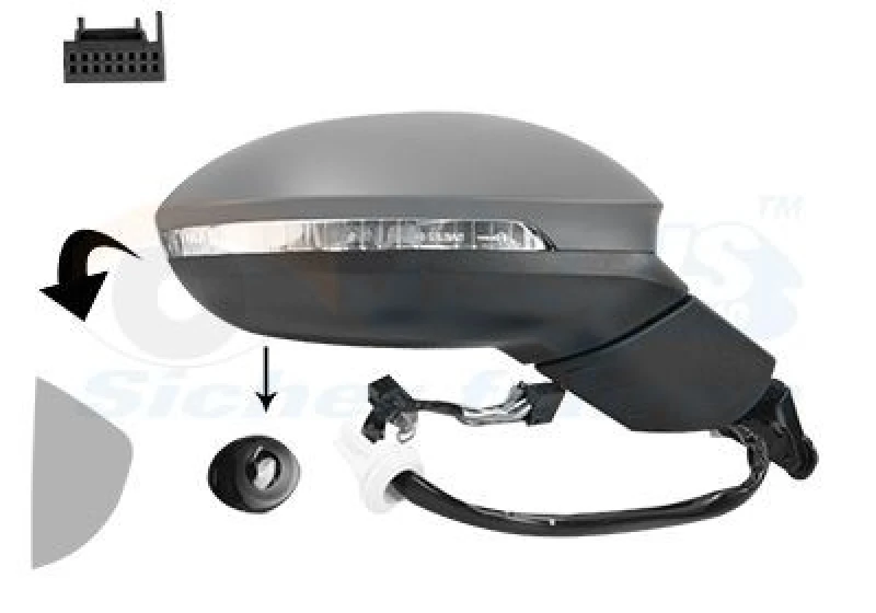 Image of VAN WEZEL Wing mirror VAN WEZEL 5711816
