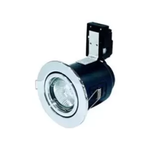 image of Robus Compact GU10 Fire Rated Downlight IP20 Chrome - RFP208-03