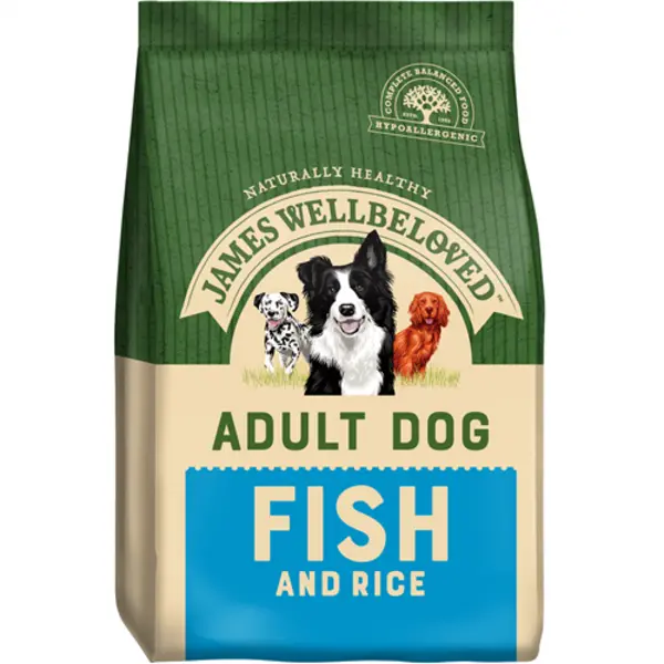 image of James Wellbeloved Adult Fish and Rice Dog Food 7.5kg