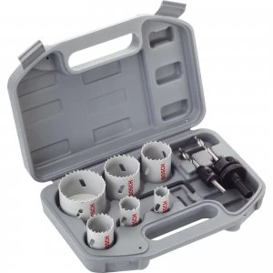 Image of Bosch 9 Piece Electricians HSS Bi Metal Hole Saw Set