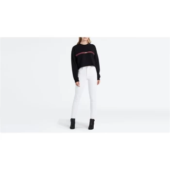 Image of Levis 721 High Rise Skinny Jeans - Western White