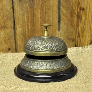 Image of Antique Embossed Desk Bell