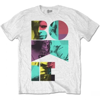 image of David Bowie - Colour Sax Unisex X-Large T-Shirt - White