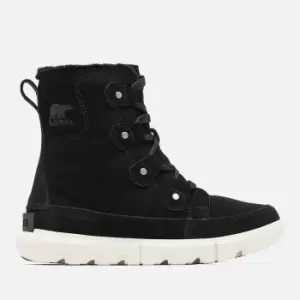 Image of Sorel Womens Explorer Next Joan Waterproof Boots - Black/Fawn - UK 7