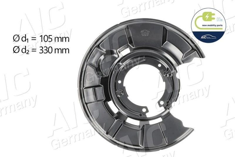 Image of Brake disc backing plate AIC 55750