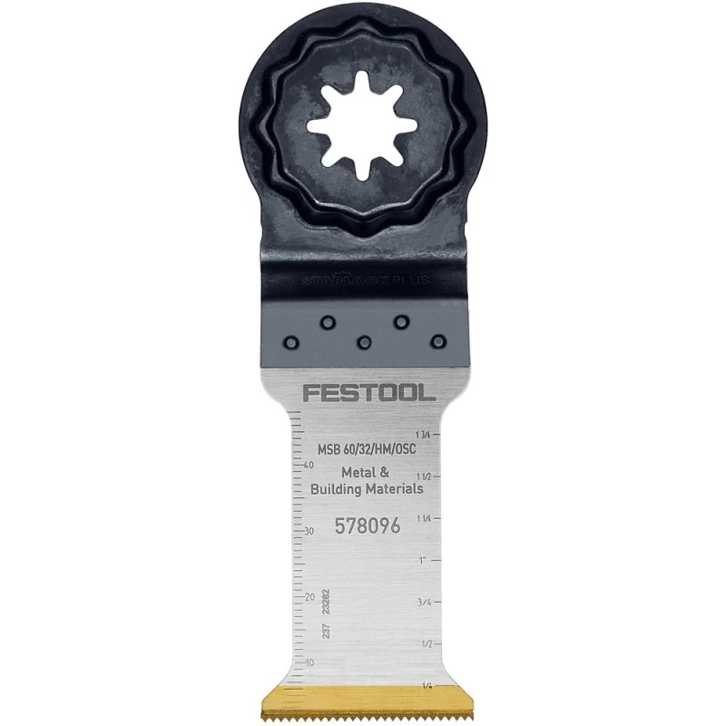 Image of Festool Starlock Plus Carbide Oscillating Multi Tool Plunge Blade 578096 Width: 32mm