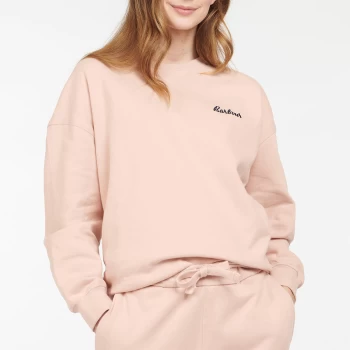 Image of Barbour Womens Rosie Relaxed Lounge Crew - Rose Tan - L