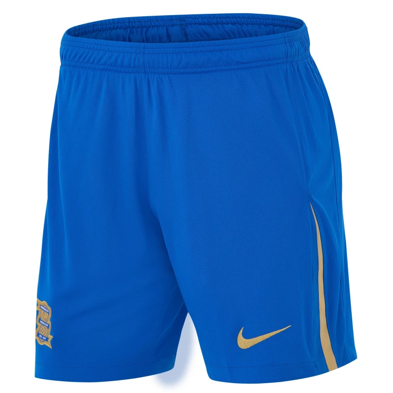 Image of Nike Birmingham City Home Shorts 2025 2026 Adults Blue/Gold male M