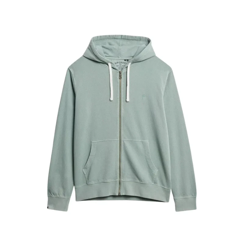 Image of Superdry Classic zip-up hoodie Superdry Essential Bleu Male L