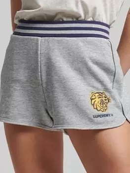 Image of Superdry Vintage Collegiate Short - Grey, Size 10, Women