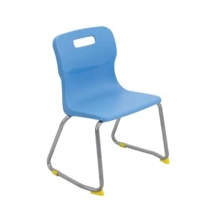 image of TC Office Titan Skid Base Chair Size 3, Sky Blue