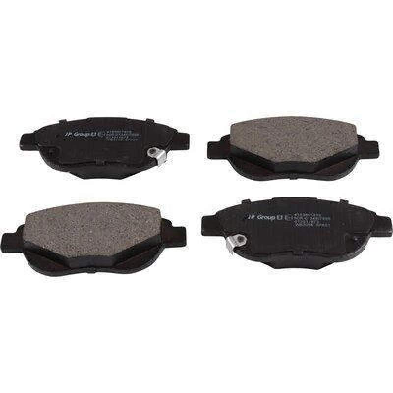 Image of JP GROUP 4163601810 Brake pad set JP Front Axle, excl. wear warning contact Brake Pad Set,disc brake (402)