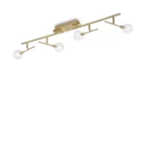 Image of Maracas 4 Light Ceiling Light Antique Brass