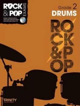 Image of Trinity Rock and Pop Exams Drums Grade 2 Book