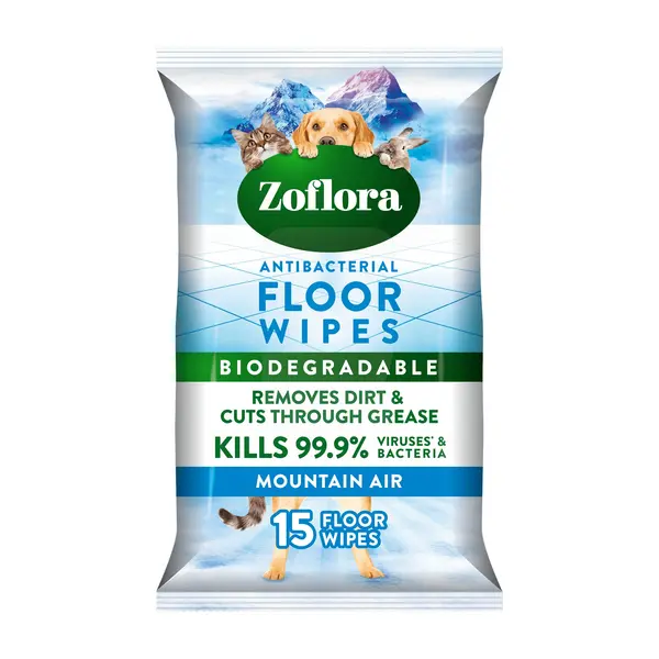 Image of Zoflora Mountain Air Floor Wipes Clear