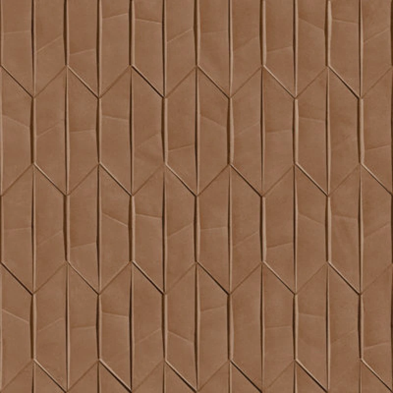 Image of Grandeco Sveg Cut Stone Photographic Effect Textured Wallpaper, Copper Brown