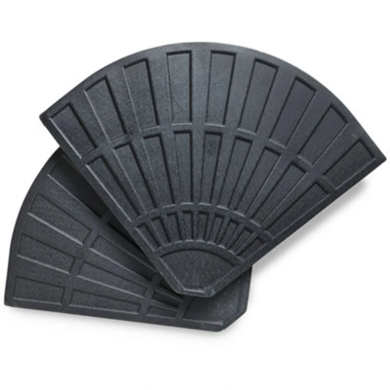 Image of VonHaus Vonhaus 2 Pack Banana Parasol Base - Black One Size