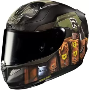 image of HJC RPHA 11 Ghost Call Of Duty Helmet, black-green, Size 2XL, black-green, Size 2XL