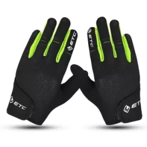 image of ETC Peak Junior MTB Glove Black Yellow Large