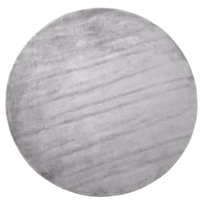 Image of Beliani Rug Gesi Ii Light Grey 140 Cm Viscose