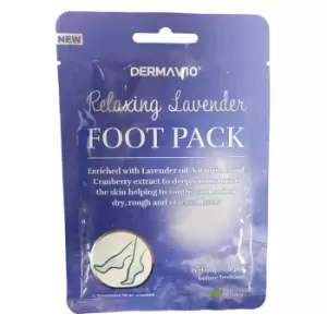 Image of DermaV10 Lavender Foot Pack 1 pair