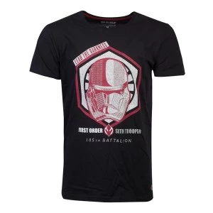 Image of Star Wars - Rise of Skywalker Lead the Darkness First Order Sith Trooper Male XXL T-Shirt (Black)
