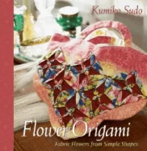 Image of flower origami fabric flowers from simple shapes